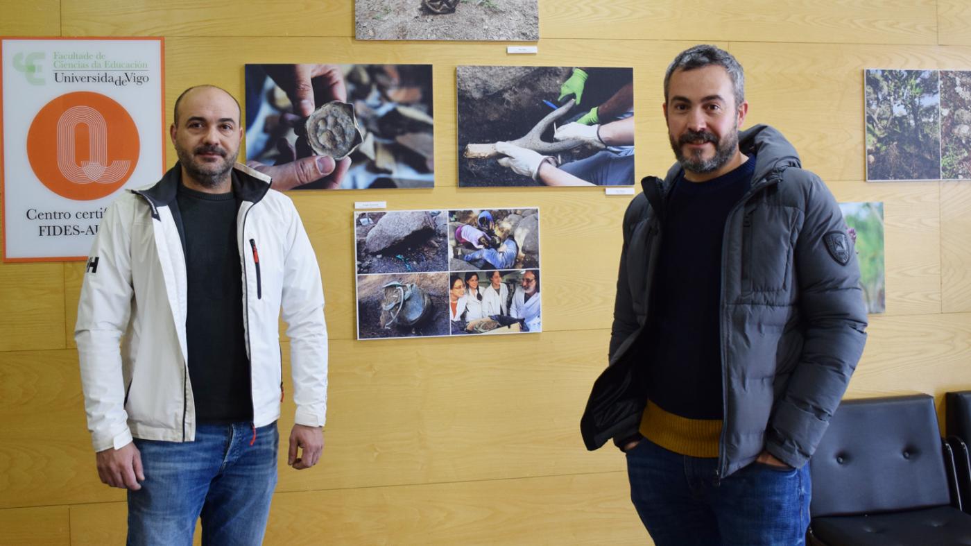 Gonzalo Buceta e Eduardo Breogán Nieto, restaurador e director da intervención respectivamente